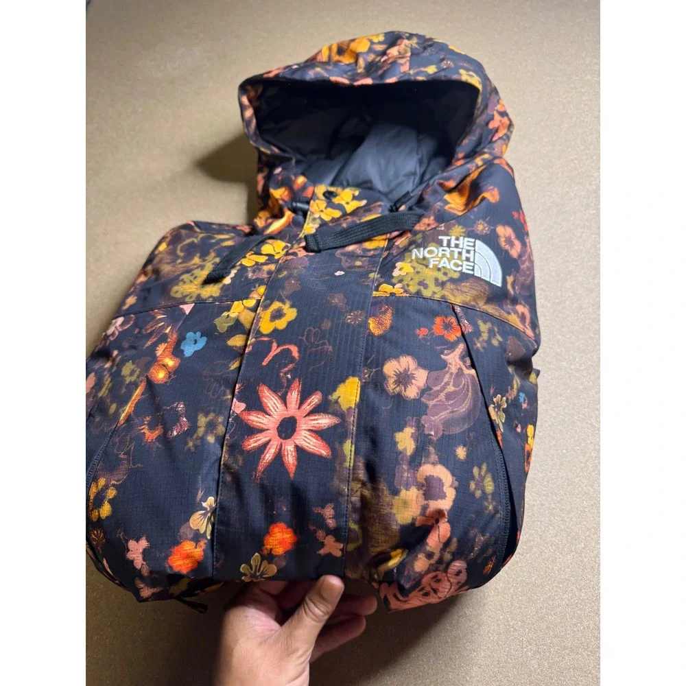 The North Face Mens DryVent Floral Insulated Parka Jacket Hooded Multi Color M